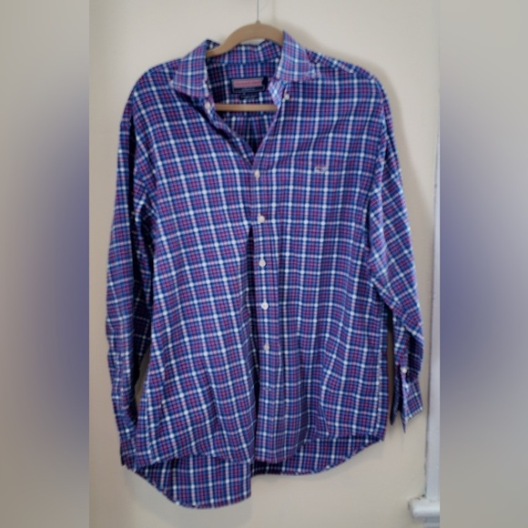 Vineyard Vines Men’s Plaid Button-Up Shirt – Size L - Picture 7 of 9